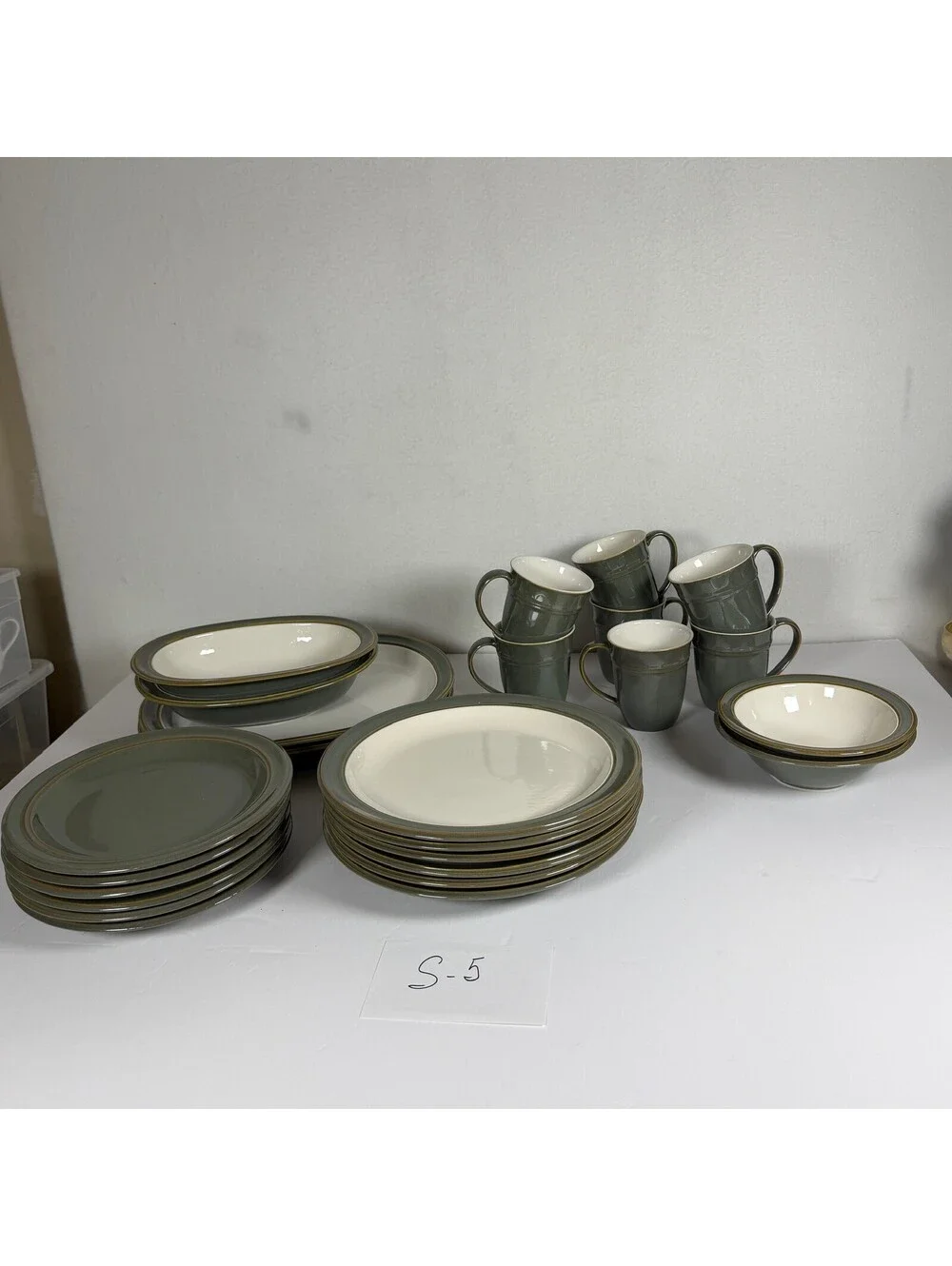 Dansk Sirocco Spruce Stoneware Dinnerware Set 25 Pieces S-5